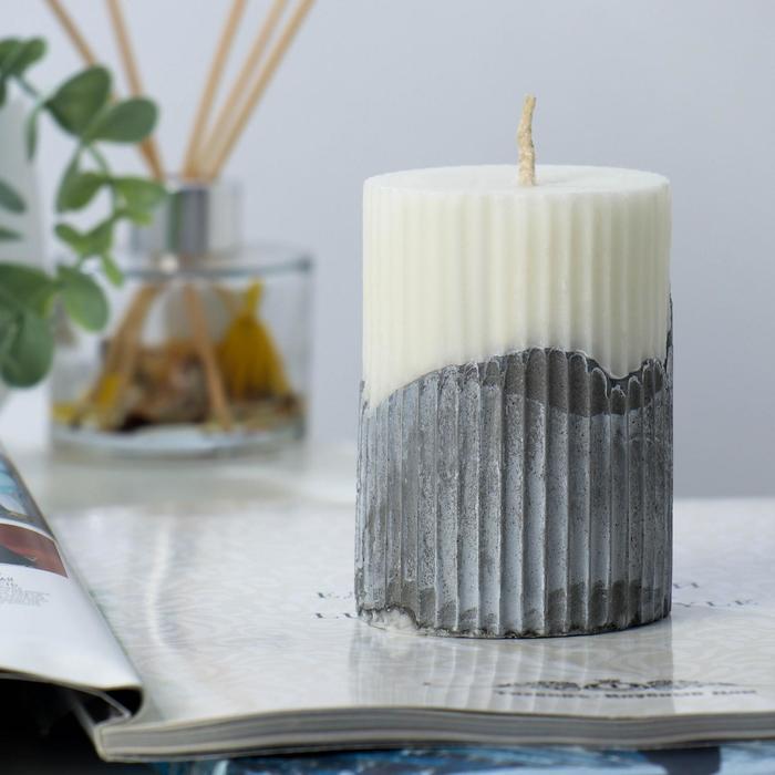 Свеча интерьерная на бетоне "Полоска", 6,5х10 см, белая
Свеча интерьерная на бетоне "Полоска", 6,5х10 см, белая