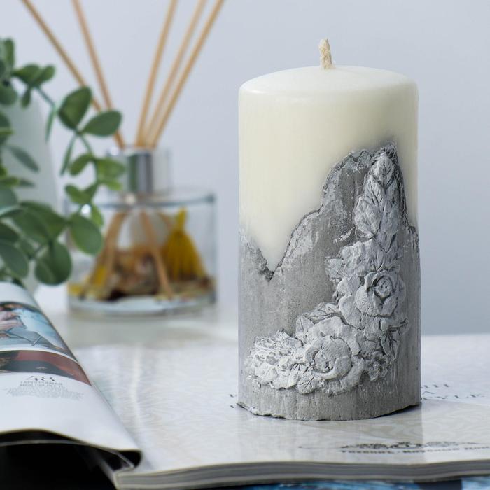 Свеча интерьерная на бетоне "Цветочный узор", 7х12,5 см, белая
Свеча интерьерная на бетоне "Цветочный узор", 7х12,5 см, белая