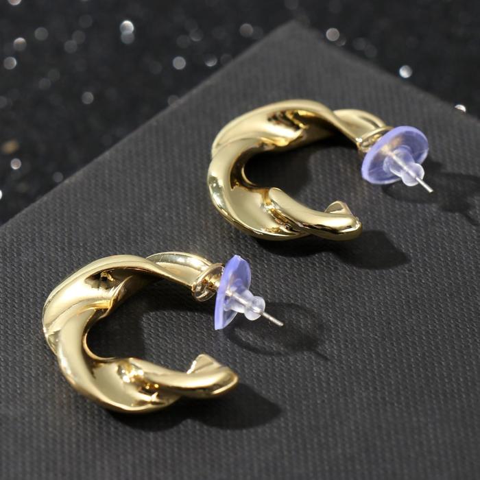 Серьги-кольца "Завиток" графиня, цвет золото
Серьги-кольца "Завиток" графиня, цвет золото