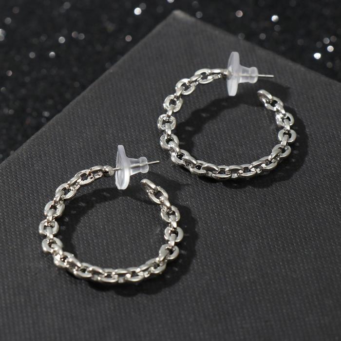 Серьги-кольца "Колосок", цвет серебро
Серьги-кольца "Колосок", цвет серебро