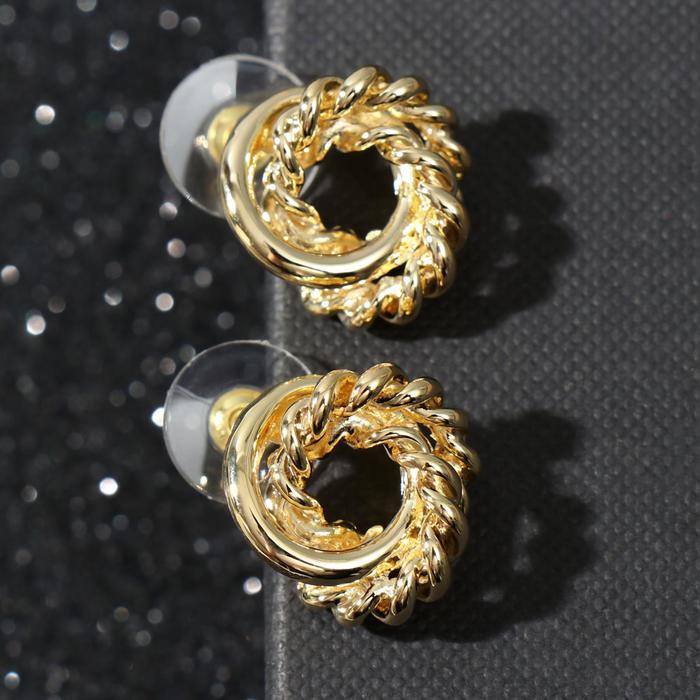 Серьги металл "Блеск" бублики, цвет золото
Серьги металл "Блеск" бублики, цвет золото