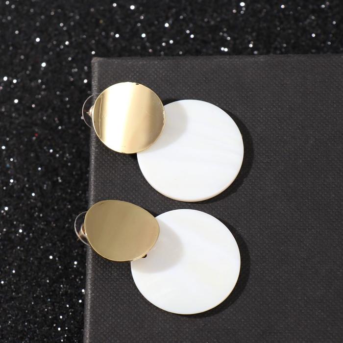 Серьги с перламутром "Гео" спокойствие, цвет белый в золоте
Серьги с перламутром "Гео" спокойствие, цвет белый в золоте