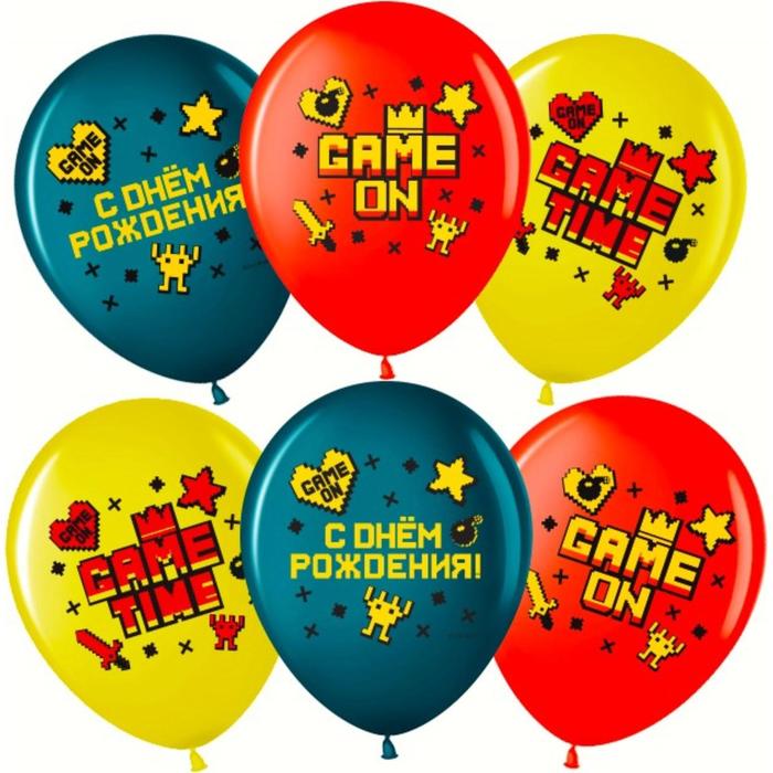 Шар латексный 12" Game Time «С днём рождения!», пастель, 2-сторонний, набор 25 шт., МИКС 
Шар латексный 12" Game Time «С днём рождения!», пастель, 2-сторонний, набор 25 шт., МИКС