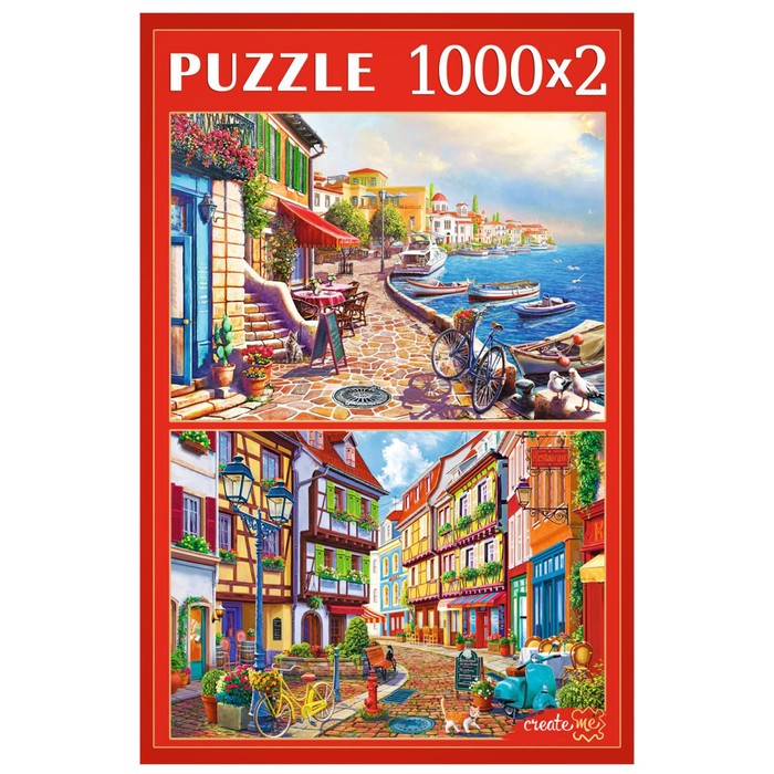 Наборы пазлов 2 в 1 «Солнечные города», 1000 + 1000 элементов
Наборы пазлов 2 в 1 «Солнечные города», 1000 + 1000 элементов