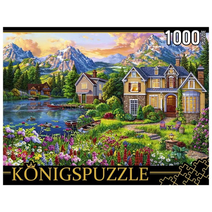 Пазлы «Домик у цветочной поляны», 1000 элементов 
Пазлы «Домик у цветочной поляны», 1000 элементов