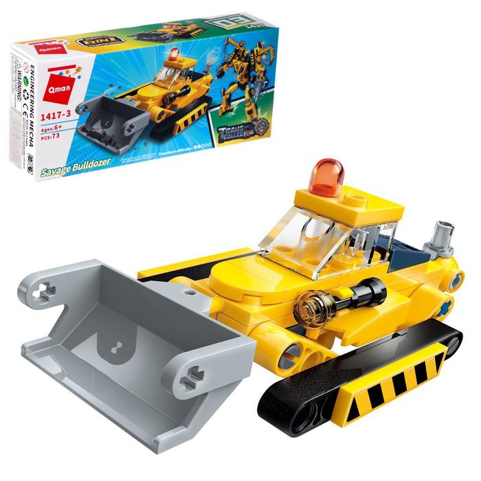 Конструктор стройтехника «Бульдозер», 73 детали
Конструктор стройтехника «Бульдозер», 73 детали