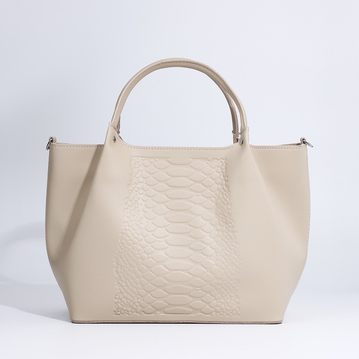 Сумка-тоут на молнии, цвет бежевый
Сумка-тоут на молнии, цвет бежевый