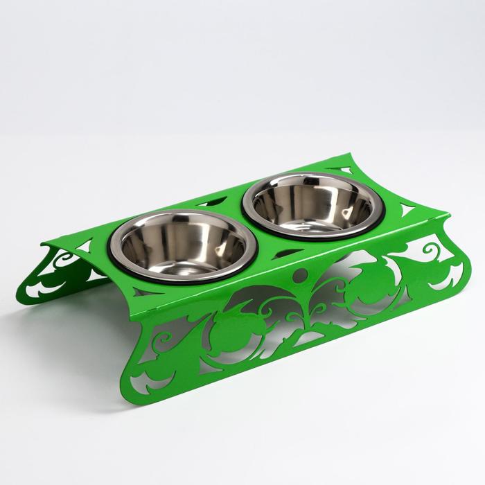 Миска напольная металл. д/животных 2мет миски /D-16см 500мл, выс.8см салатовый
Миска напольная металл. д/животных 2мет миски /D-16см 500мл, выс.8см салатовый