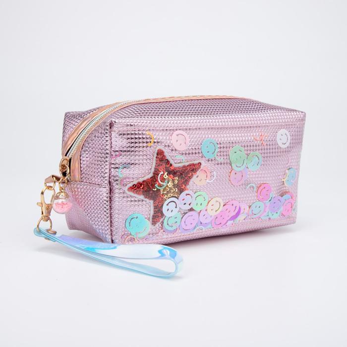Косметичка на молнии, с ручкой, цвет розовый
Косметичка на молнии, с ручкой, цвет розовый