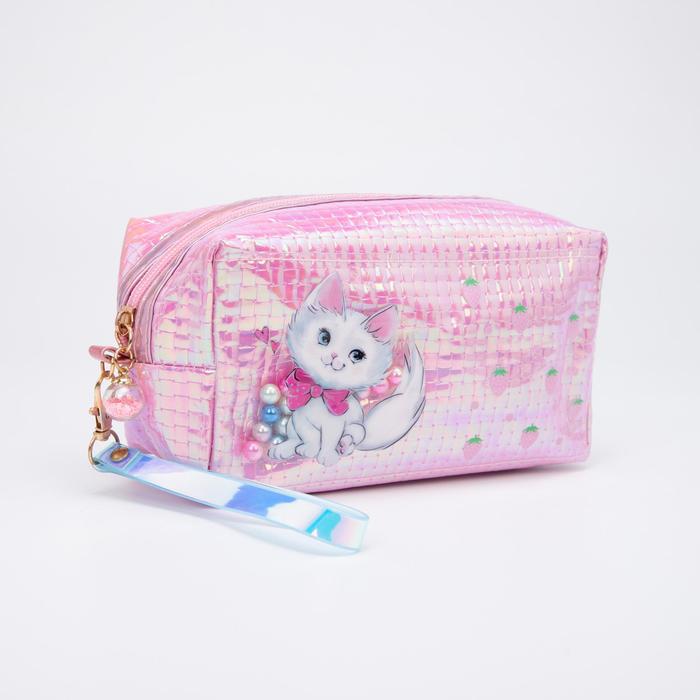 Косметичка дорожная, отдел на молнии, с ручкой, цвет розовый, «Котик»
Косметичка дорожная, отдел на молнии, с ручкой, цвет розовый, «Котик»