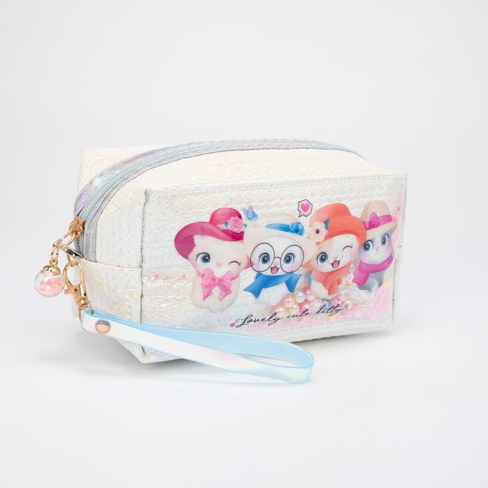 Косметичка на молнии, с ручкой, цвет белый
Косметичка на молнии, с ручкой, цвет белый