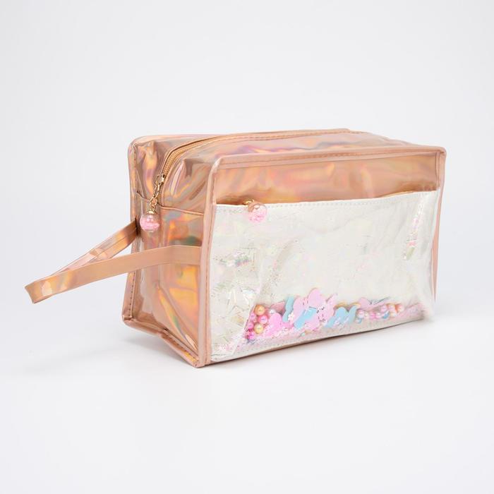Косметичка на молнии, наружный карман, цвет бежевый
Косметичка на молнии, наружный карман, цвет бежевый