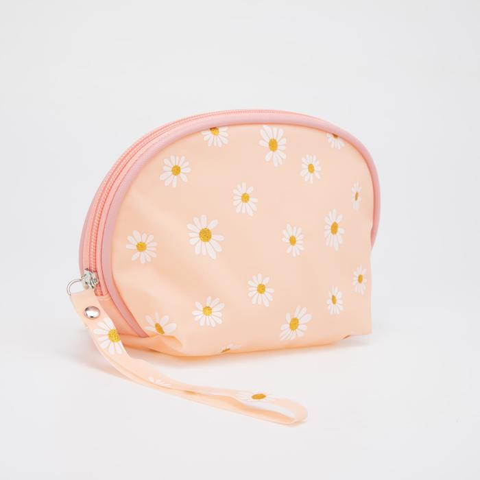 Косметичка на молнии, с ручкой, цвет персиковый
Косметичка на молнии, с ручкой, цвет персиковый