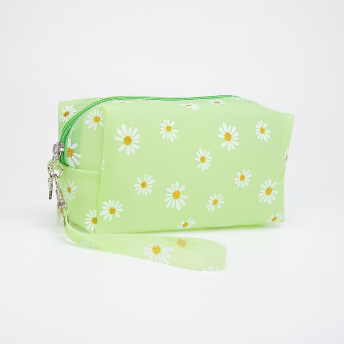 Косметичка на молнии, с ручкой, цвет зелёный
Косметичка на молнии, с ручкой, цвет зелёный