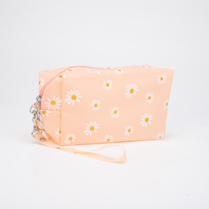 Косметичка на молнии, с ручкой, цвет персиковый
Косметичка на молнии, с ручкой, цвет персиковый
