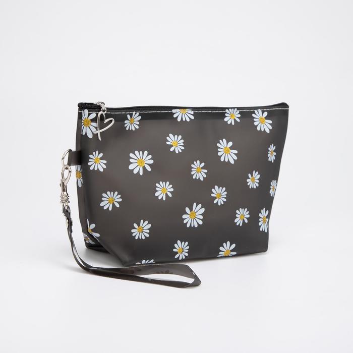 Косметичка на молнии, с ручкой, цвет чёрный
Косметичка на молнии, с ручкой, цвет чёрный