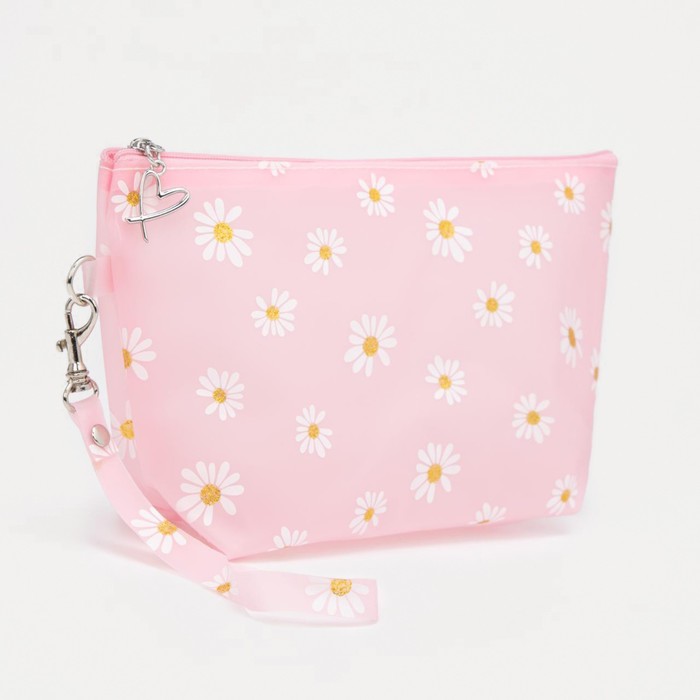 Косметичка на молнии, с ручкой, цвет розовый
Косметичка на молнии, с ручкой, цвет розовый