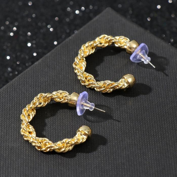 Серьги-кольца "Схлёстывание" бусинка, цвет золото
Серьги-кольца "Схлёстывание" бусинка, цвет золото