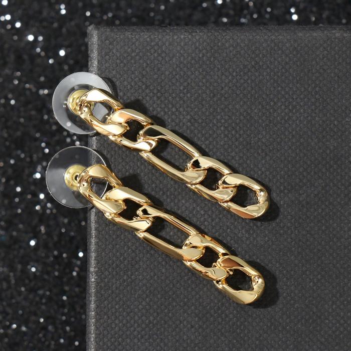 Серьги металл "Блеск" цепочка, цвет золото
Серьги металл "Блеск" цепочка, цвет золото