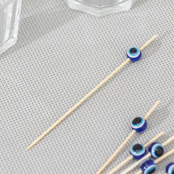 Шпажки Nazar boncuk, 25 шт, 12 см, бамбук, цвет синий
Шпажки Nazar boncuk, 25 шт, 12 см, бамбук, цвет синий