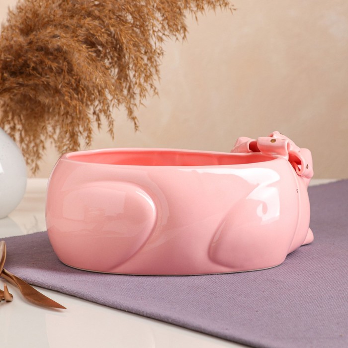 Конфетница "Котик Британский", розовая, золотистая роспись, керамика, 25*17*12 см, 1.7 л, авторская работа
Конфетница "Котик Британский", розовая, золотистая роспись, керамика, 25*17*12 см, 1.7 л, авторская работа