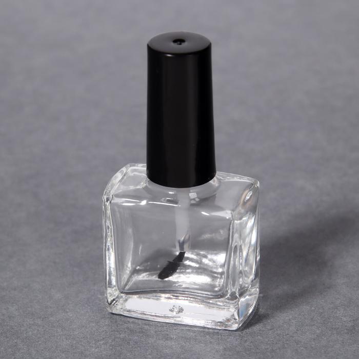 Бутылочка для лака/гель-лака, 10 мл, цвет прозрачный/чёрный
Бутылочка для лака/гель-лака, 10 мл, цвет прозрачный/чёрный
