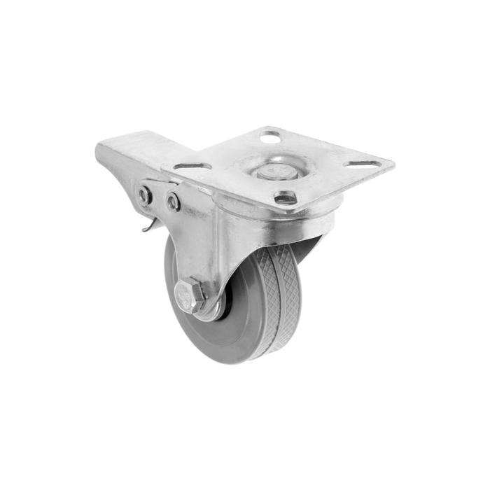 Колесная опора d=50 мм, резиновая, с площадкой, с тормозом
Колесная опора d=50 мм, резиновая, с площадкой, с тормозом