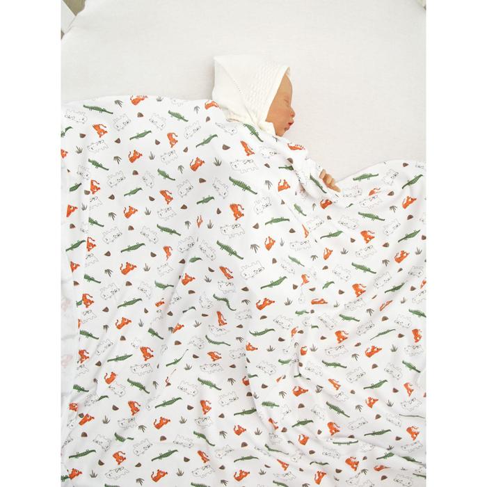 Пеленка, принт джунгли, цвет белый, размер 120х90 см.
Пеленка, принт джунгли, цвет белый, размер 120х90 см.