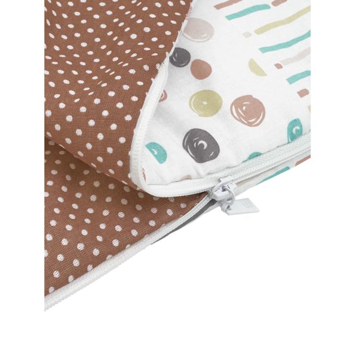 фото Спальный мешок детский, цвет белый-коричневый amarobaby