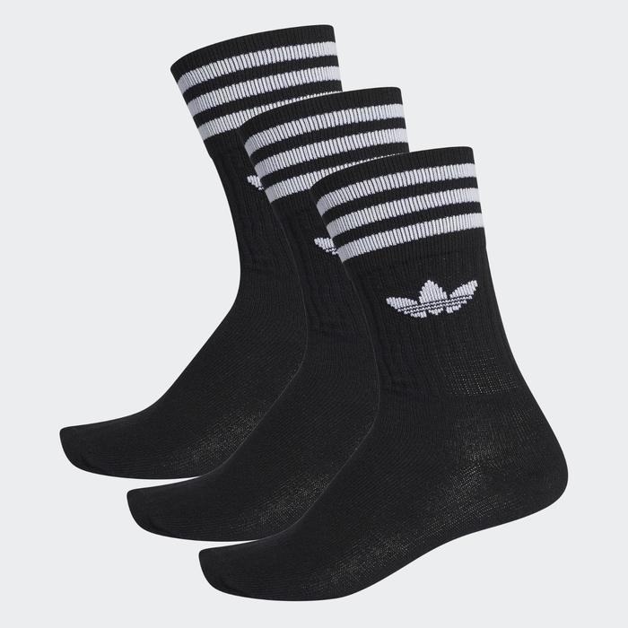 фото Носки 3 пары унисекс, adidas solid crew sock, размер 31-34 (s21490)