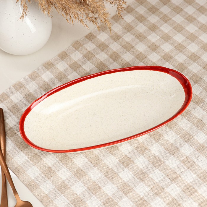 Блюдо для закусок "Овальное", капучино red, 26 см 
Блюдо для закусок "Овальное", капучино red, 26 см
