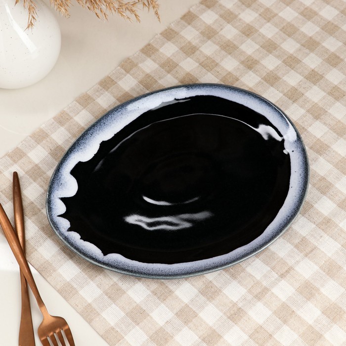 Тарелка подстановочная "Овальная", графит, глянец, 22*26 см
Тарелка подстановочная "Овальная", графит, глянец, 22*26 см