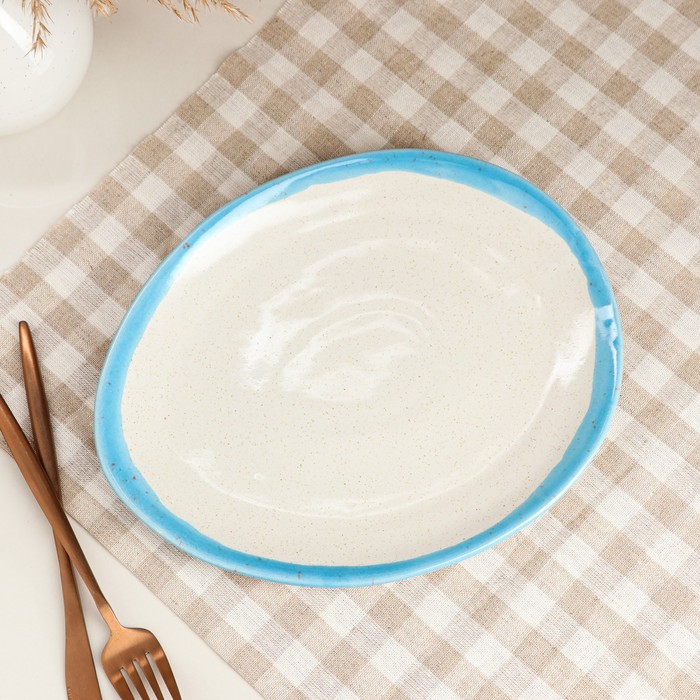 Тарелка подстановочная "Овальная", капучино blue, 22*26 см
Тарелка подстановочная "Овальная", капучино blue, 22*26 см