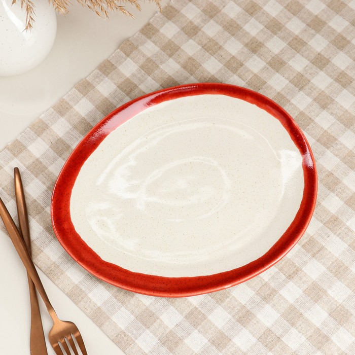 Тарелка подстановочная "Овальная", капучино red, 22*26 см
Тарелка подстановочная "Овальная", капучино red, 22*26 см