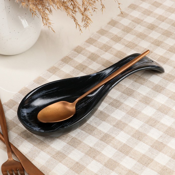 Подставка под ложку "Тотал графит плюс", матовая, 24 см
Подставка под ложку "Тотал графит плюс", матовая, 24 см