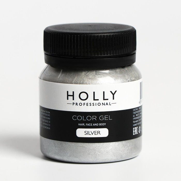 Декоративный гель для волос, лица и тела COLOR GEL Holly Professional, Silver, 50 мл
Декоративный гель для волос, лица и тела COLOR GEL Holly Professional, Silver, 50 мл