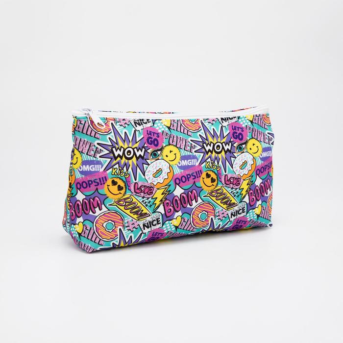 Косметичка на молнии, без подклада, цвет разноцветный, «WOW»
Косметичка на молнии, без подклада, цвет разноцветный, «WOW»