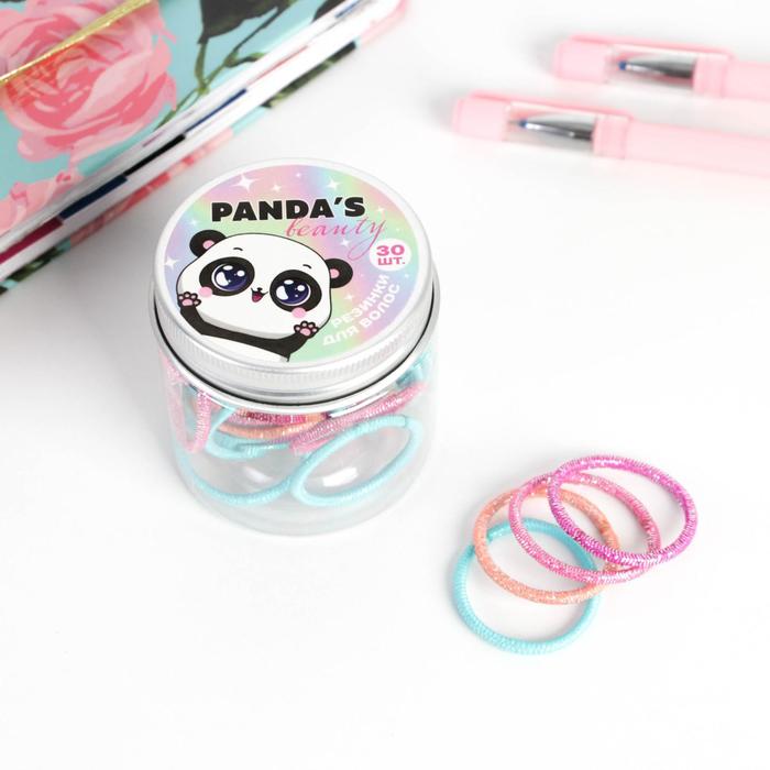 Набор резинок для волос "Pandas beauty", 30 шт., микс, d= 2,5 см.
Набор резинок для волос "Pandas beauty", 30 шт., микс, d= 2,5 см.