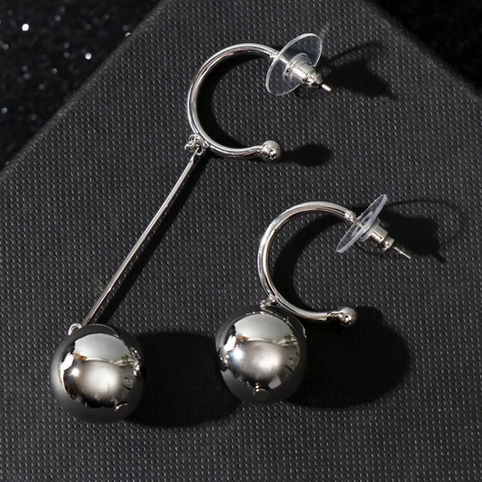 Серьги металл "Богиня" шары, цвет серебро
Серьги металл "Богиня" шары, цвет серебро