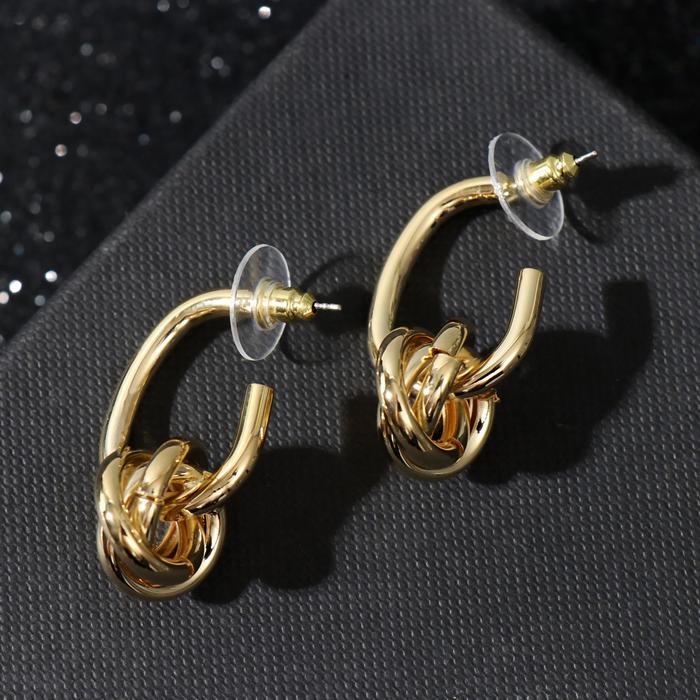 Серьги металл "Богиня" узлы, цвет золото
Серьги металл "Богиня" узлы, цвет золото