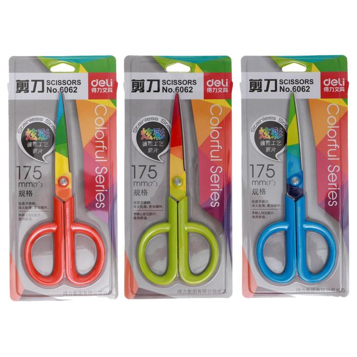 Ножницы 17 см Deli, пластиковые ручки, в блистере, МИКС
Ножницы 17 см Deli, пластиковые ручки, в блистере, МИКС