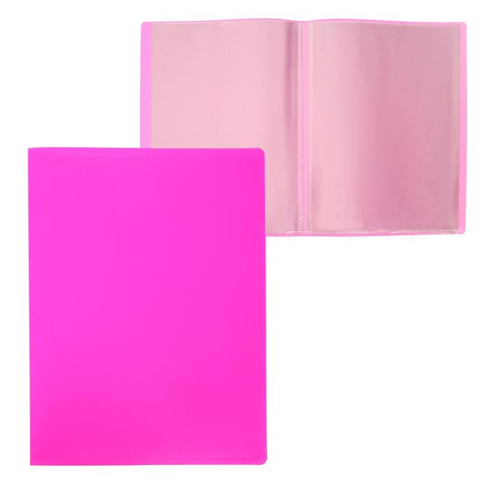 Папка с 30 вкладышами А4, 500 мкм, Calligrata, неон, розовая
Папка с 30 вкладышами А4, 500 мкм, Calligrata, неон, розовая