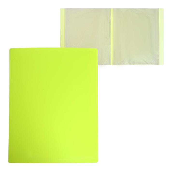 Папка с 100 вкладышами А4, 700 мкм, Calligrata, неон, жёлтая
Папка с 100 вкладышами А4, 700 мкм, Calligrata, неон, жёлтая