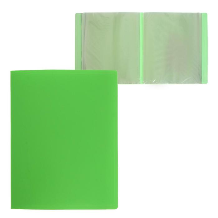 Папка с 100 вкладышами А4, 700 мкм, Calligrata, неон, салатовая
Папка с 100 вкладышами А4, 700 мкм, Calligrata, неон, салатовая