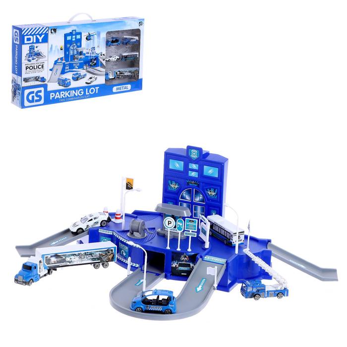 Парковка «Полицейский участок», с металлическими машинками
Парковка «Полицейский участок», с металлическими машинками