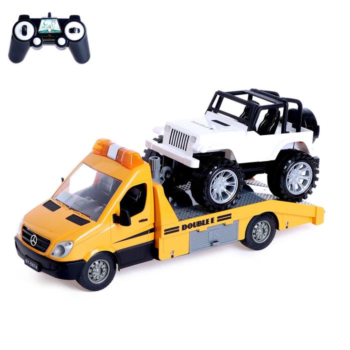 Грузовик радиоуправляемый Mercedes, 1:18, с машинкой, работает от аккумулятора
Грузовик радиоуправляемый Mercedes, 1:18, с машинкой, работает от аккумулятора