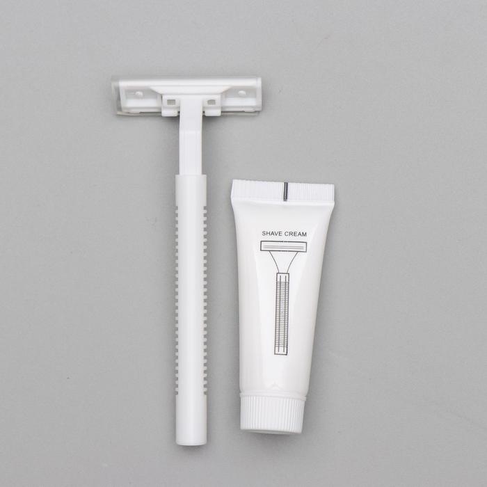 Бритва «Стандарт» с двумя нержавеющими лезвиями + крем для бритья, 10 г (набор 50 шт.) 
Бритва «Стандарт» с двумя нержавеющими лезвиями + крем для бритья, 10 г (набор 50 шт.)