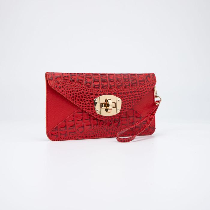 Кошелёк на застёжке, цвет красный
Кошелёк на застёжке, цвет красный