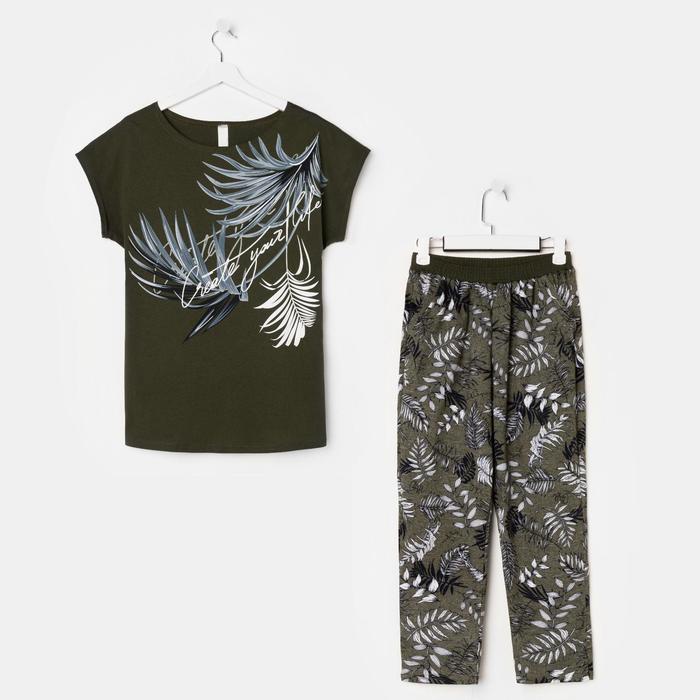 Комплект женский (футболка,бриджи) цвет хаки, размер 50
Комплект женский (футболка,бриджи) цвет хаки, размер 50