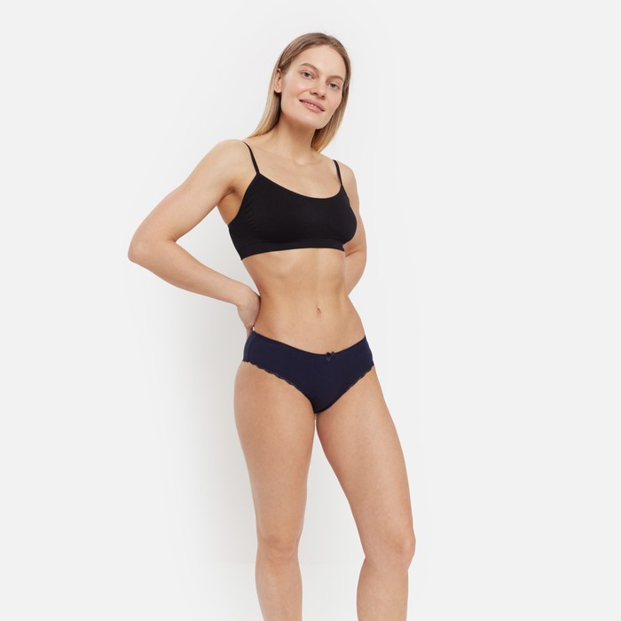 Трусы женские бразильяна, цвет синий, р-р 42-44 (S) 
Трусы женские бразильяна, цвет синий, р-р 42-44 (S)